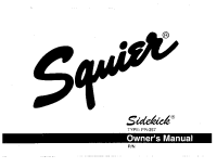 Fender Squier-Sidekick - Owners Manual